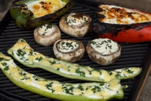 verduras rellenas y asadas como acompañamiento o plato principal para fiestas patrias